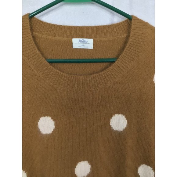 Wallace Pullover Sweater Size Small Brown W/White Dots - Picture 3 of 6